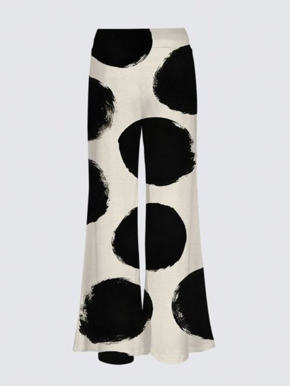 Polka Dot Pattern | Minimalist Botanical Ink Art | Monochrome Abstract Pants